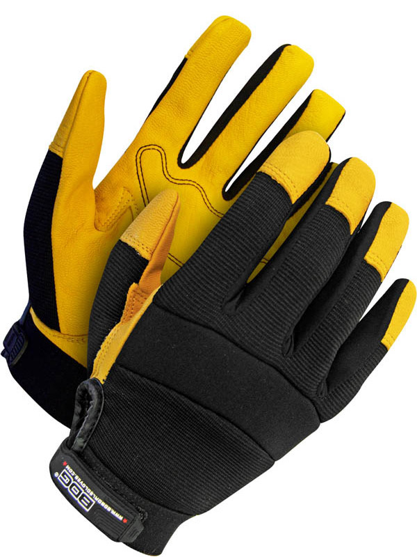 Grain Goatskin Mechanics Glove w/Padded Palm