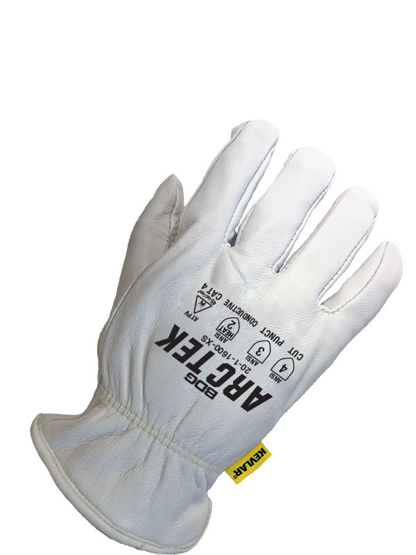 Bob Dale Gloves 6011949M Welding Glove Tig Grain White Goatskin Kevlar Sewn, 