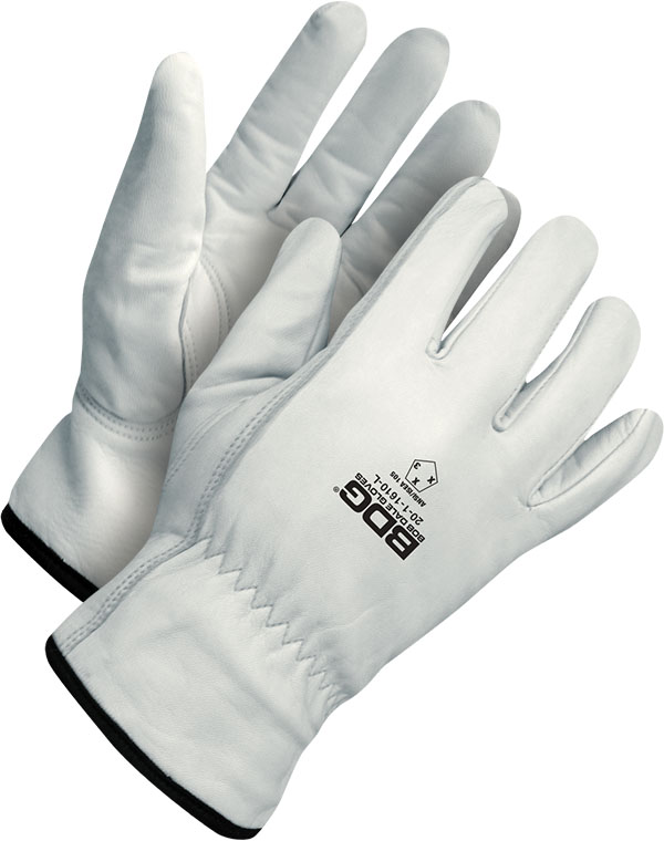 Guantes de conductor de piel flor de cabra (perforaciones)