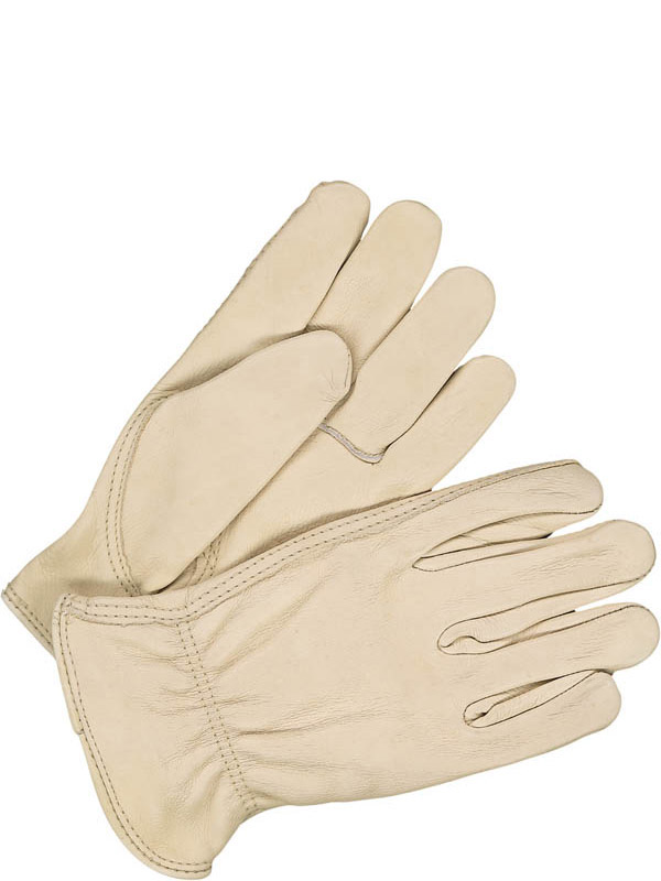 Guantes de conductor de piel flor de vaca