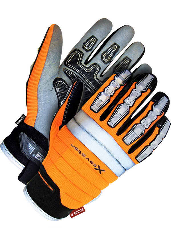 Lined Synthetic Leather Performance Glove w/Reinforced Palm (Hi-Viz)