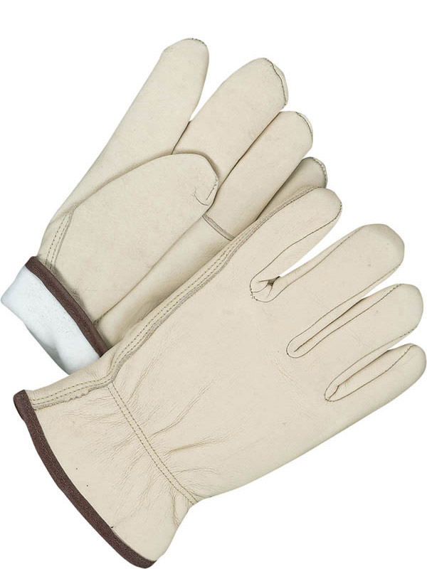 Guantes de conductor de piel flor de vaca con aislamiento