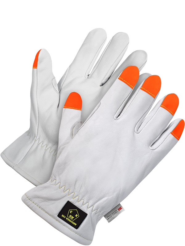 Lined Goatskin Driver w/Hi-Viz Fingertips