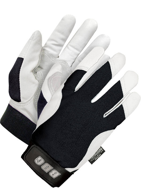 Lined Grain Goatskin Mechanics Glove w/Patch Palm