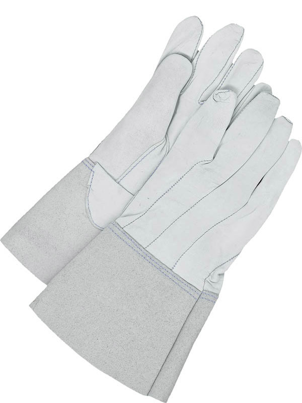 Guantes de soldadura TIG de piel flor de oveja con puño de 4,5"