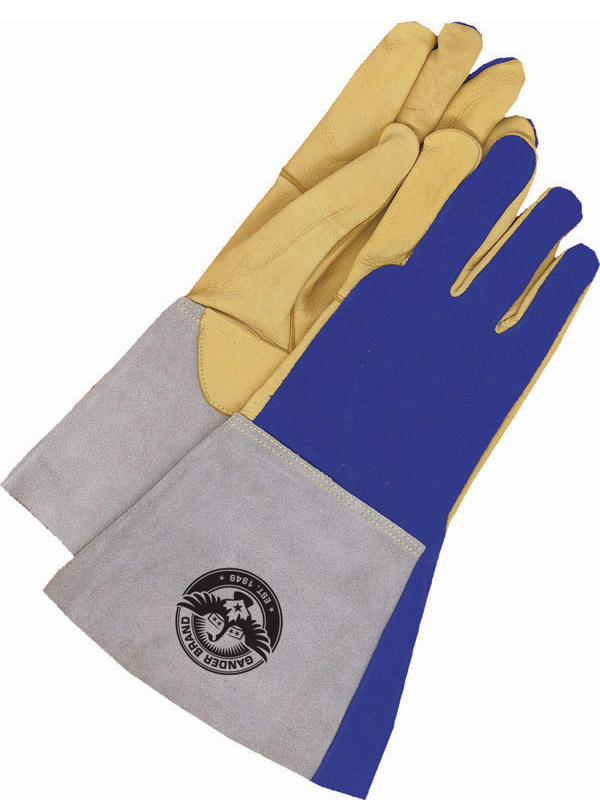 Guantes de soldadura MIG/TIG de piel flor de ciervo con puño de 6"