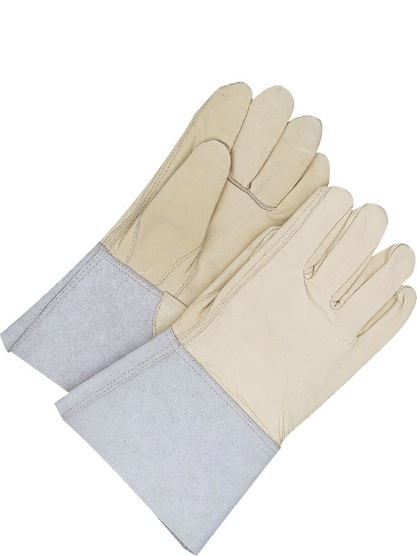 Guantes de soldadura de piel flor de vaca con aislamiento y puño de 5"