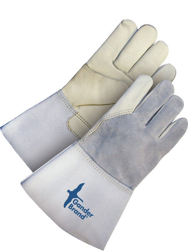 Guantes de soldadura de piel flor de vaca con aislamiento y puño de 5"