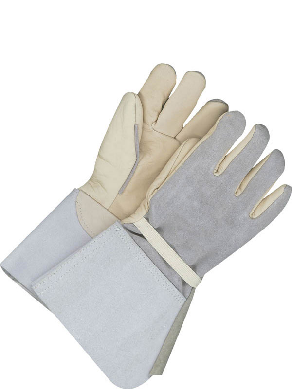 Lined Grain Cowhide Utility Glove w/5" Cuff