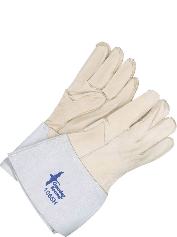 Guantes multiusos de piel flor de caballo con manguito