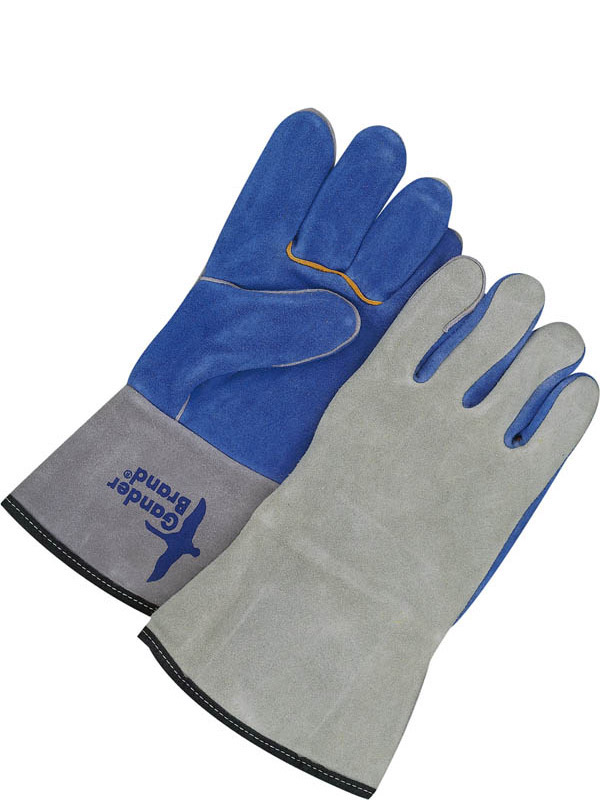 Guantes de soldadura de piel serraje de vaca con manguito