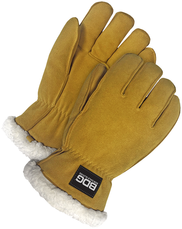 Lined Split Deerskin Driver
