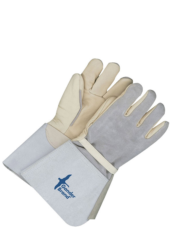 Lined Grain Cowhide Utility Glove w/5" Cuff