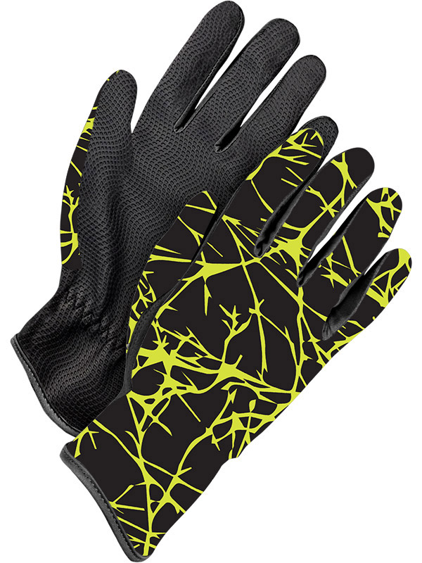 Bob Dale Gloves 63112659 Grain Cowhide Utility Glove Reflective Gauntlet, 