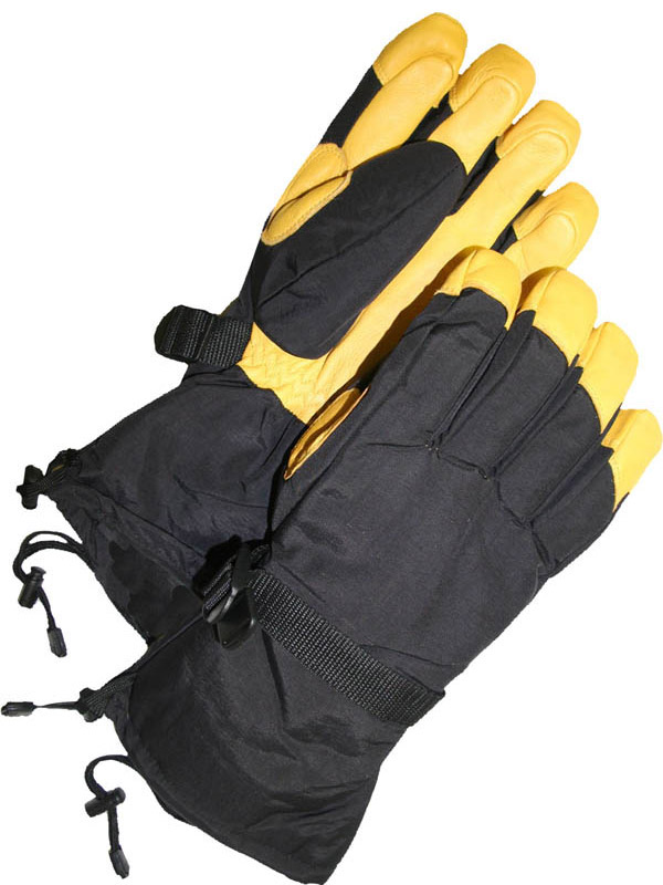 Grain Deerskin Ski Glove w/Gauntlet Cuff