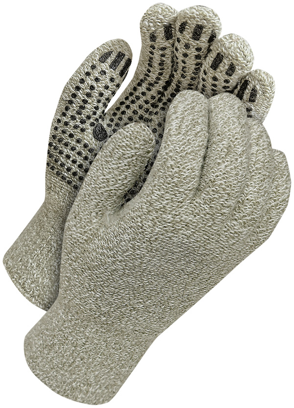 Guantes de lana/acrílico con puntos de PVC