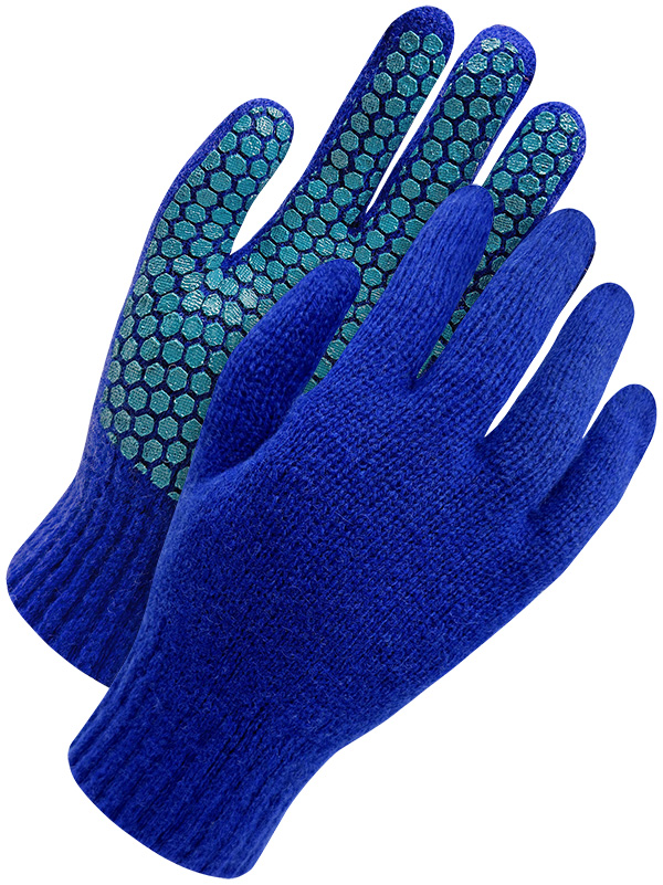 Guantes de lana con agarre de PVC