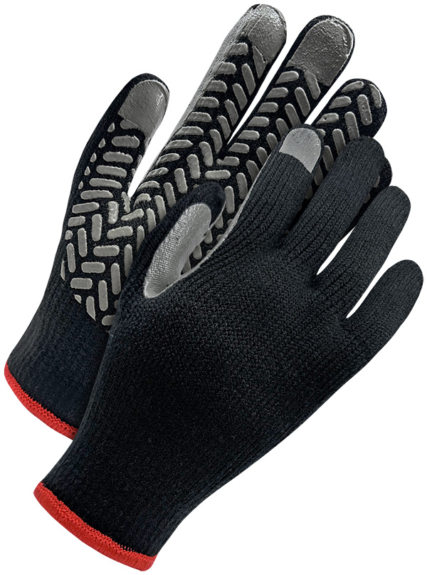 Guantes de acrílico con agarre de PVC