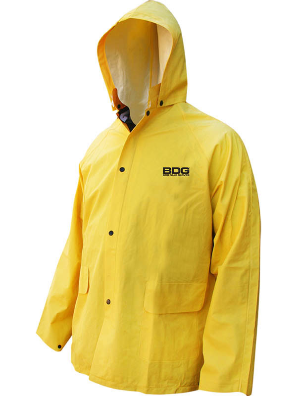 PVC/Polyester FR Rain Jacket w/Hood