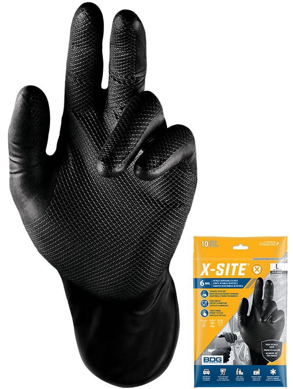 6 mil Nitrile Disposable Gloves