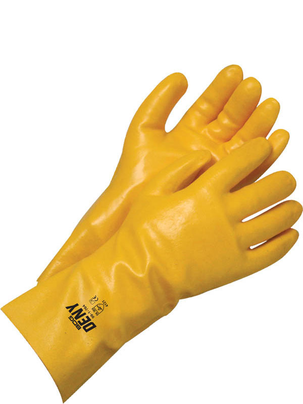 14" PVC Glove w/Cotton Lining