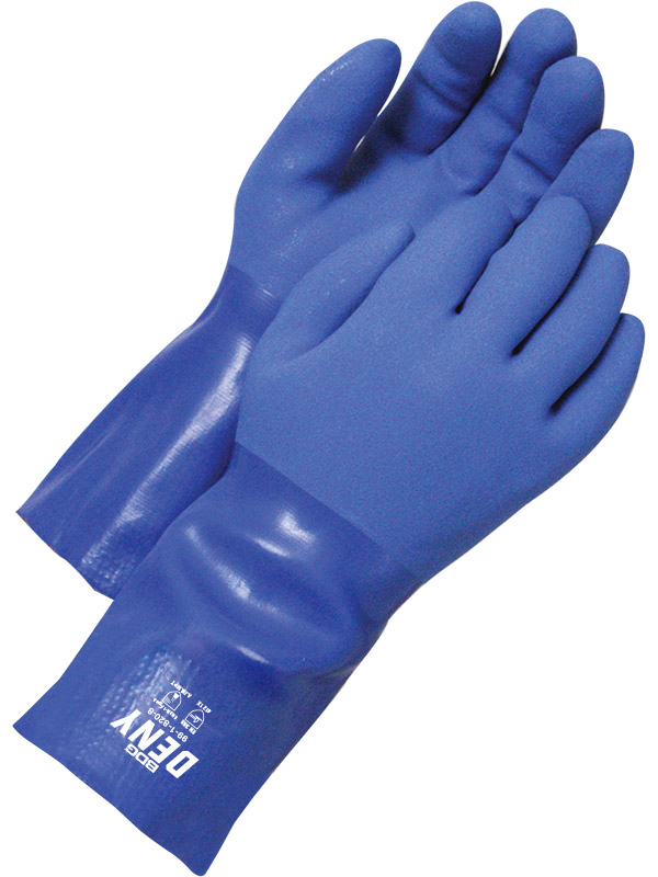 12" PVC Glove w/Cotton Lining