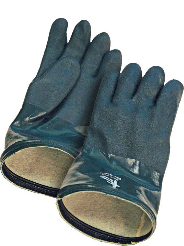 14" PVC Glove w/Fleece Lining