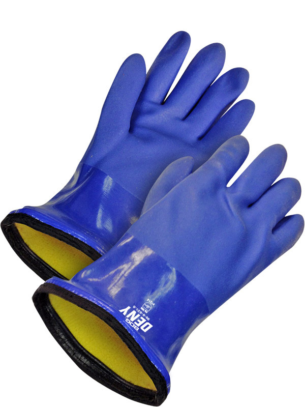 Guantes de PVC de 12" con forro de BOA